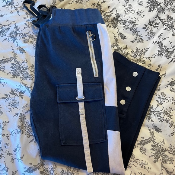 True Religion Navy Blue and White Sweatpants Workwear - Picture 7 of 10